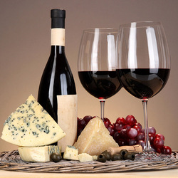 Пазл: Сыр и вино