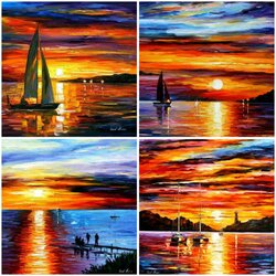 Пазл: Закаты Леонида Афремова