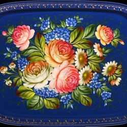 Пазл: Жостовский поднос