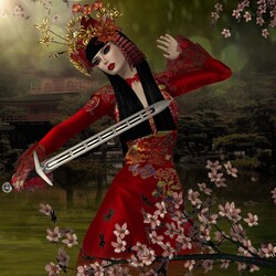 Пазл: Самурайка 