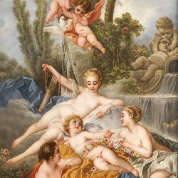 Пазл: Венера и амурчики