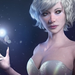 Пазл: Белая фея