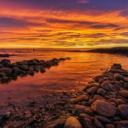 Пазл: Закат над морем 