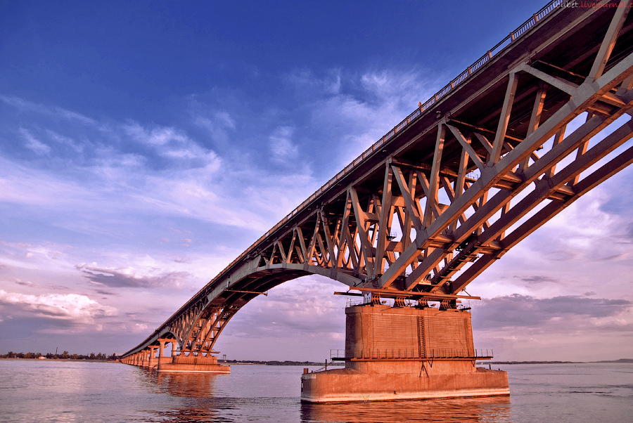 Саратовский мост через волгу