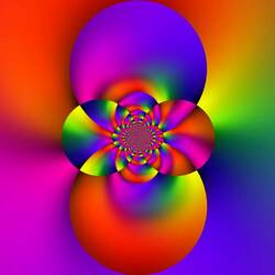 Пазл: Круги на цветном фоне