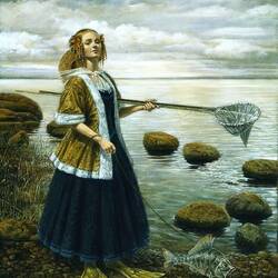 Пазл: Прогулка с рыбой