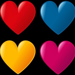 Пазл: Сердца