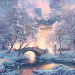 Пазл: Центральный парк зимой