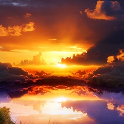 Пазл: Закат  