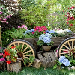 Пазл: Уголок цветущего сада