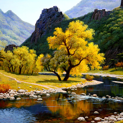 Пазл: Горный пейзаж   