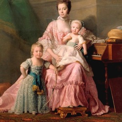 Пазл: Королева Шарлотта  с сыновьями