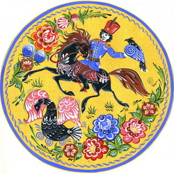 Пазл: Городецкая роспись