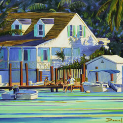 Пазл: Прилив в гавани на Багамских островах