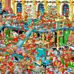 Пазл: Мастерская Санты