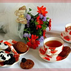 Пазл: Чайный натюрморт