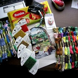 Пазл: Вышивка