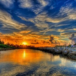 Пазл: На закате