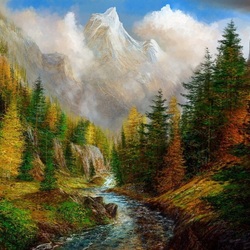 Пазл: Горная река