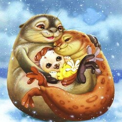 Пазл: Теплые объятия на Северном полюсе