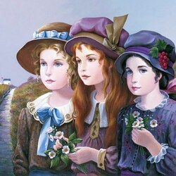 Пазл: Три девочки