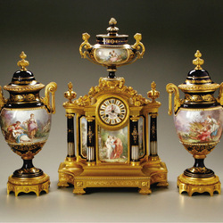Пазл: Часы в фарфоре