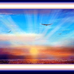 Пазл: В лучах заходящего солнца