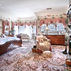 Пазл: Розовая спальня