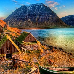 Пазл: Рыбацкие домики 