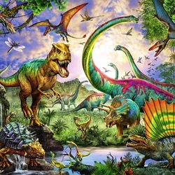 Пазл: Динозавры     