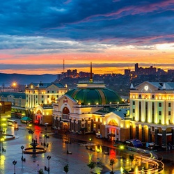 Пазл: Вечерний Красноярск