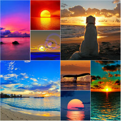 Пазл: Морские закаты