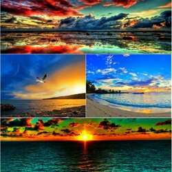Пазл: Морские закаты