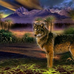 Пазл: Волк 