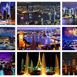 Пазл: Огни больших городов