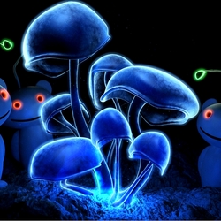 Пазл: Синие человечки