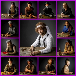 Пазл: На сером фоне