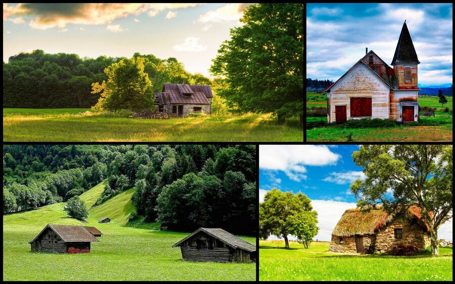 Пазл «Пустые дома» из 360 элементов | Собрать онлайн пазл №121009