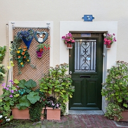 Пазл: Цветочный дворик