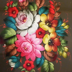 Пазл: Жостовская роспись