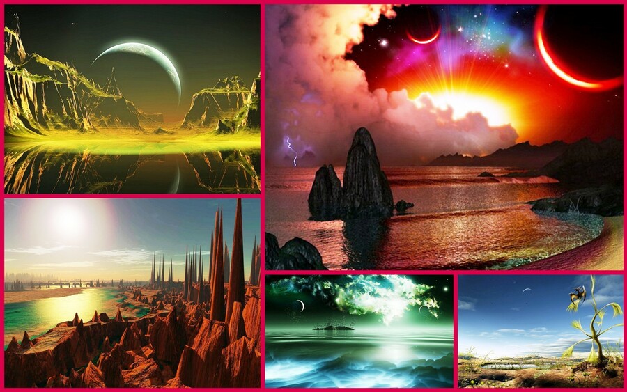 Пазл «Неизвестные миры» из 459 элементов | Собрать онлайн пазл №121550