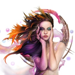 Пазл: Яркая девушка