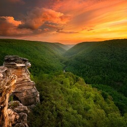 Пазл: Закат в горах   