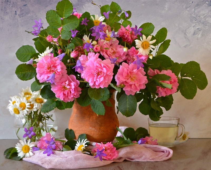 Пазл «Цветы моего сада» из 180 элементов | Собрать онлайн пазл №123273