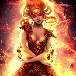 Пазл: Огненная принцесса