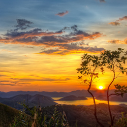 Пазл: Закат в горах    