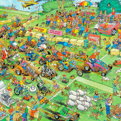 Пазл: Гонки на газонокосилках