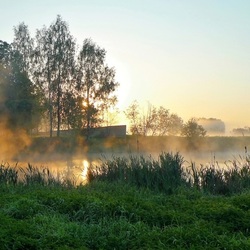 Пазл: Деревенский рассвет