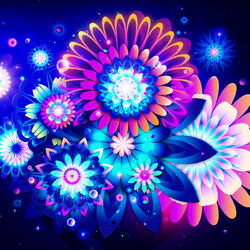 Пазл: Фантастические цветы