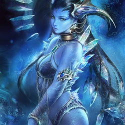 Пазл: Девушка-лёд